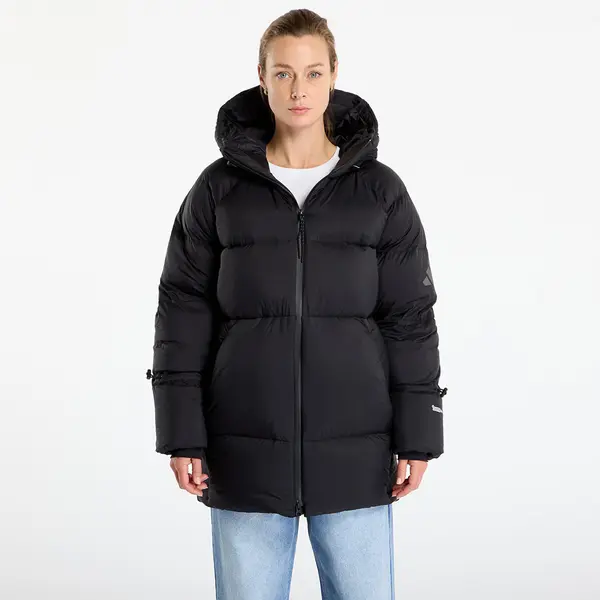 adidas Performance Яке adidas MYSHELTER Climawarm Down Parka Black/ Collegiate Green L