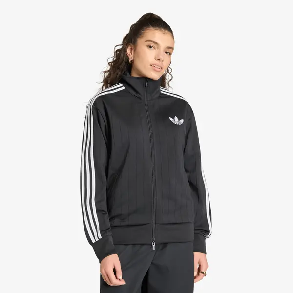adidas Originals Яке adidas Pinstripe Firebird Loose Tracktop Black/ White/ Grey Two M