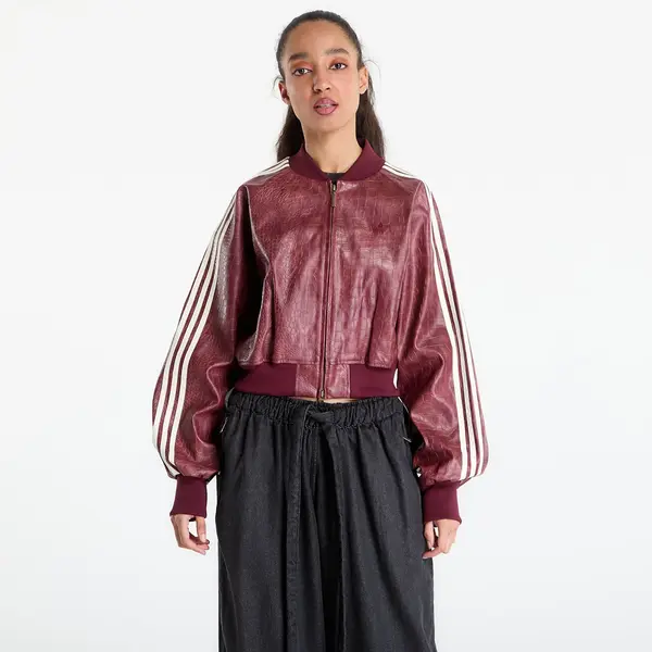 adidas Originals Яке adidas Pleather Jacket Maroon S