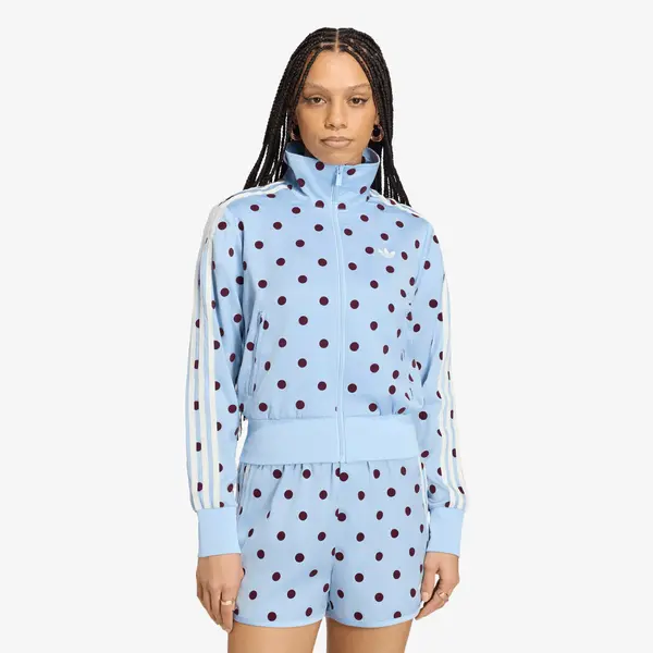 adidas Originals Яке adidas Satin Polka Dots Tt Track Top Clear Sky XS