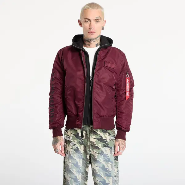 Alpha Industries Яке Alpha Industries MA-1 D-Tec Sleeve Embroidery Dark Cherry M