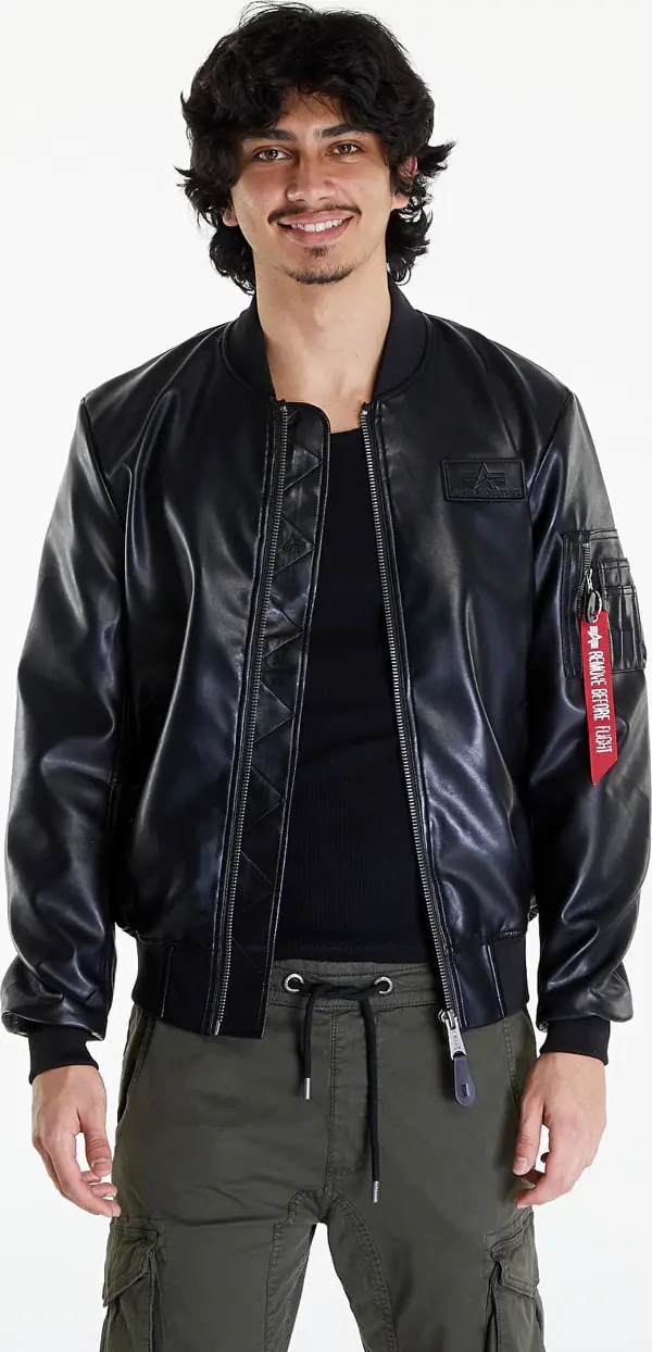 Alpha Industries Яке Alpha Industries MA-1 VF Vegan Leather Black XXL