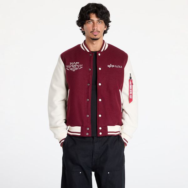 Alpha Industries Inc. Яке Alpha Industries Varsity Air Force Jacket Burgundy M