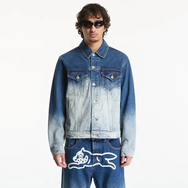 Billionaire Boys Club Icecream Яке Billionaire Boys Club Icecream Fade Out Running Dog Denim Trucker Jacket Mid Wash Blue M