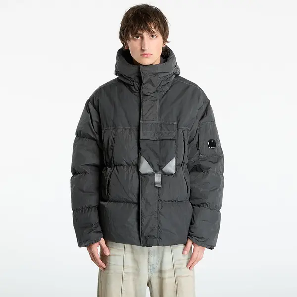 C.P. Company Яке C.P. Company Eco-Chrome R Mixed Hooded Down Jacket Dark Shadow Grey L