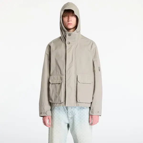 C.P. Company Яке C.P. Company Twill Hooded Short Jacket Fungi Grey L