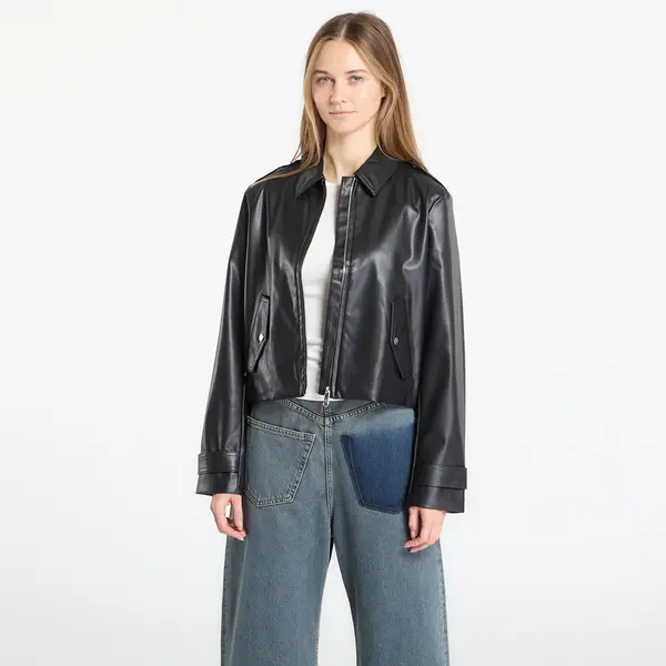 Calvin Klein Яке Calvin Klein Jeans Leather Moto Jacket Black S