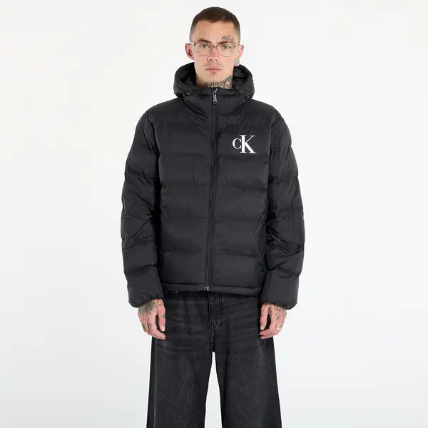 Calvin Klein Яке Calvin Klein Jeans Ls Nylon Monogram Pu Jacket Black L