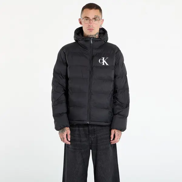 Calvin Klein Яке Calvin Klein Jeans Ls Nylon Monogram Pu Jacket Black XL