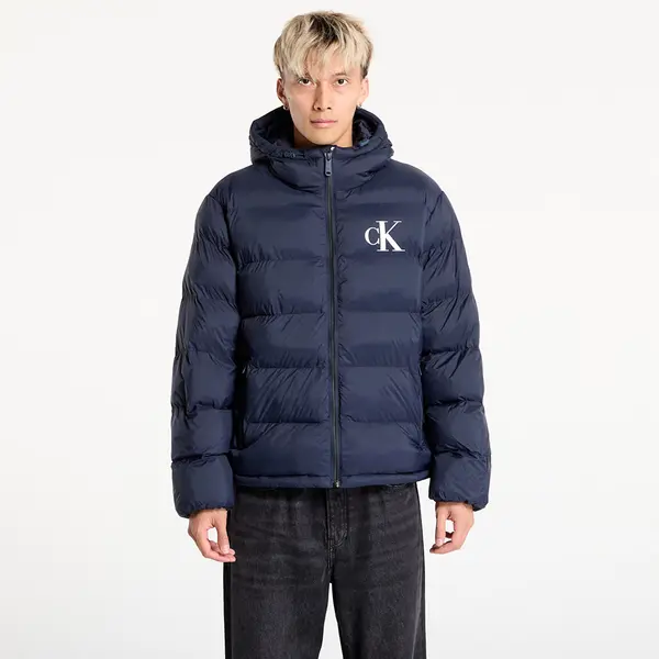 Calvin Klein Яке Calvin Klein Jeans Ls Nylon Monogram Puff Jacket Blue XL