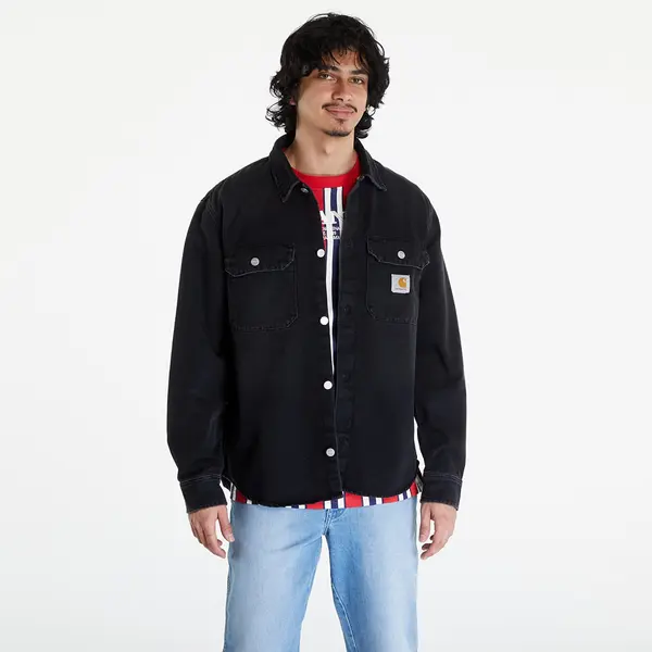 Carhartt WIP Яке Carhartt WIP Harvey Shirt Jac UNISEX Black Dark Used Wash XS