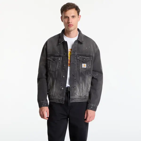 Carhartt WIP Яке Carhartt WIP Helston Jacket UNISEX Black Destroy Wash, Splatter M