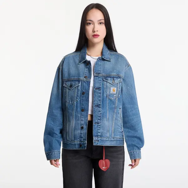 Carhartt WIP Яке Carhartt WIP Helston Jacket UNISEX Blue Destroy Wash, Splatter XXL