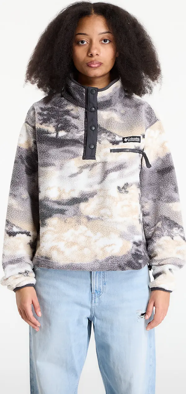 Columbia Яке Columbia Helvetia™ II Cropped Sherpa Half Snap Fleece With Print Shark/ Dreaming L