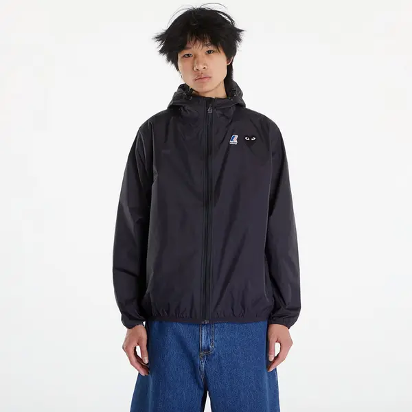 Comme des Garçons PLAY Яке Comme des Garçons PLAY x K-Way Emblem Jacket UNISEX Black Pure XXL