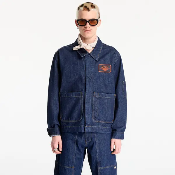 Dickies Яке Dickies x Harley Davidson M X Hoodie Denim Jacket Blue M