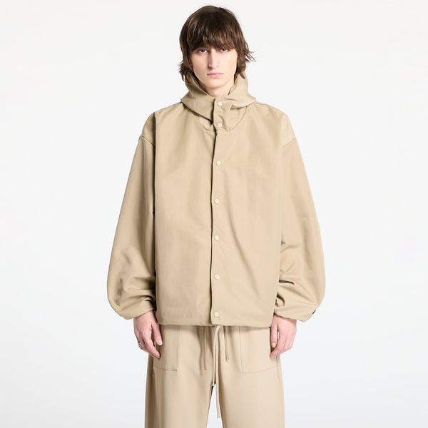 Fear of God Яке Fear Of God ESSENTIALS Textured Nylon Hooded Coaches Jacket Desert Sand XS