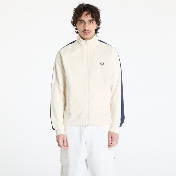 FRED PERRY Яке FRED PERRY Contrast Tape Track Jacket Ecru/ Tennis Blue M