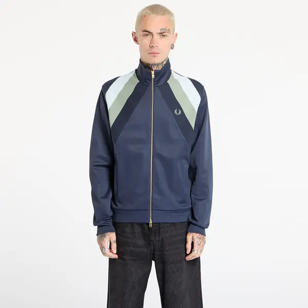 FRED PERRY Яке FRED PERRY Striped Panel Track Jacket Dark Airforce M