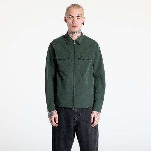 FRED PERRY Яке FRED PERRY Zip Through Overshirt Court Green M