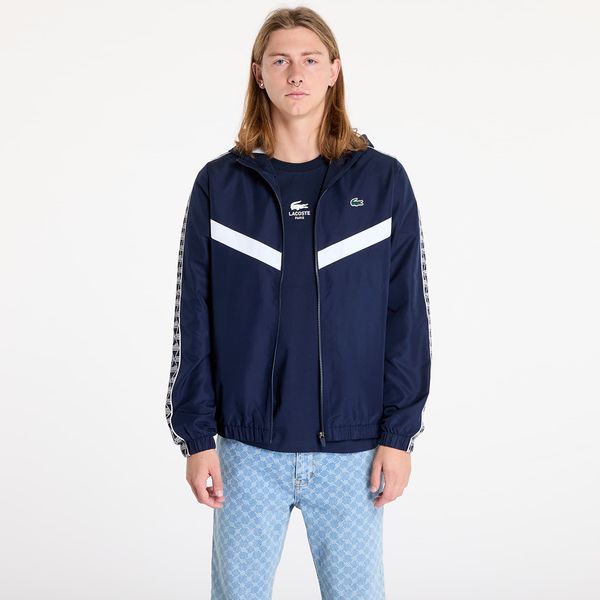 LACOSTE Яке LACOSTE Tennis Monogram Track Jacket Navy Blue/ White L