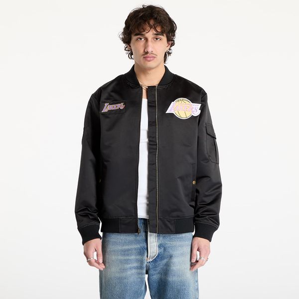 Mitchell & Ness Яке Mitchell & Ness NBA Team Leader Satin Vintage Logo Lakers Bomber Black M
