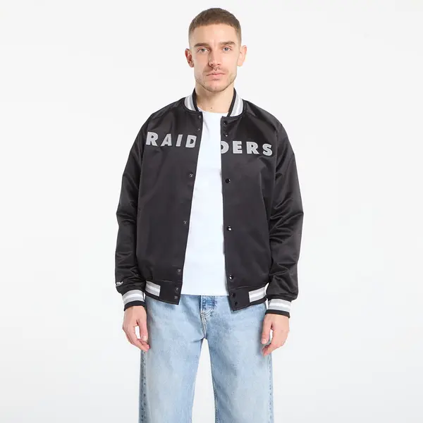 Mitchell & Ness Яке Mitchell & Ness NFL Lightweight Satin Jacket Vintage Logo Raiders Black XL