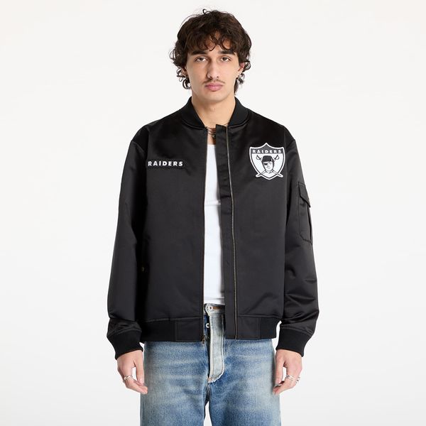 Mitchell & Ness Яке Mitchell & Ness NFL Team Leader Satin Vintage Logo Raiders Bomber Black L