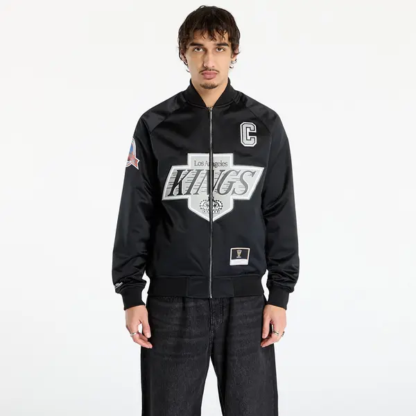 Mitchell & Ness Яке Mitchell & Ness NHL Maxxed Out Satin Jacket Kings Wayne Gretzky Black L
