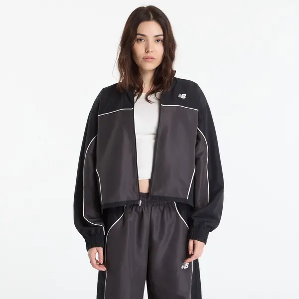 New Balance Яке New Balance Trackside Woven Jacket Black Cement M