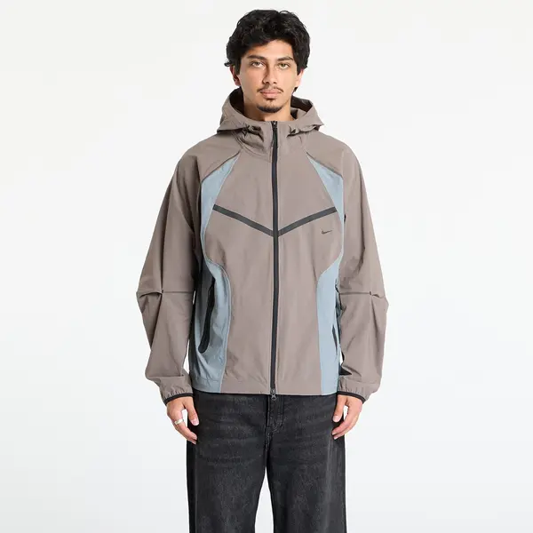 Nike Яке Nike Tech Men's Dri-FIT Woven Color-Block Windrunner Loose Jacket Cave Stone/ Cool Grey/ Black XXL