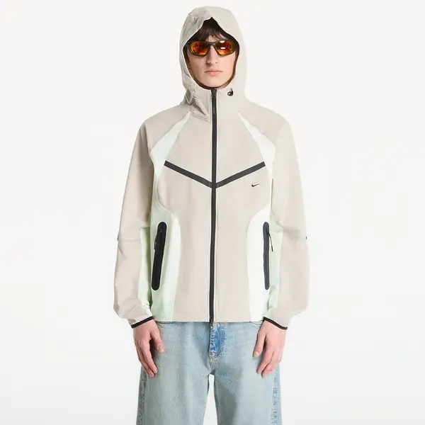 Nike Яке Nike Tech Men's Dri-FIT Woven Full-Zip Color-Block Windrunner Jacket Cream Ii/ Volt Tint/ Black M