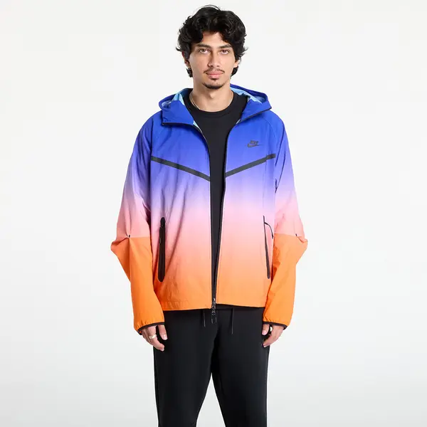 Nike Яке Nike Tech Men's Woven Full-Zip Jacket Game Royal/ Safety Orange S