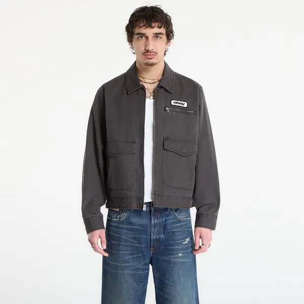 OBEY Clothing Яке OBEY Walter Work Jacket Black Faded Wash M