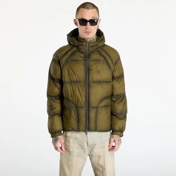REPRESENT Яке REPRESENT Translucent Hooded Puffer Dark Olive S
