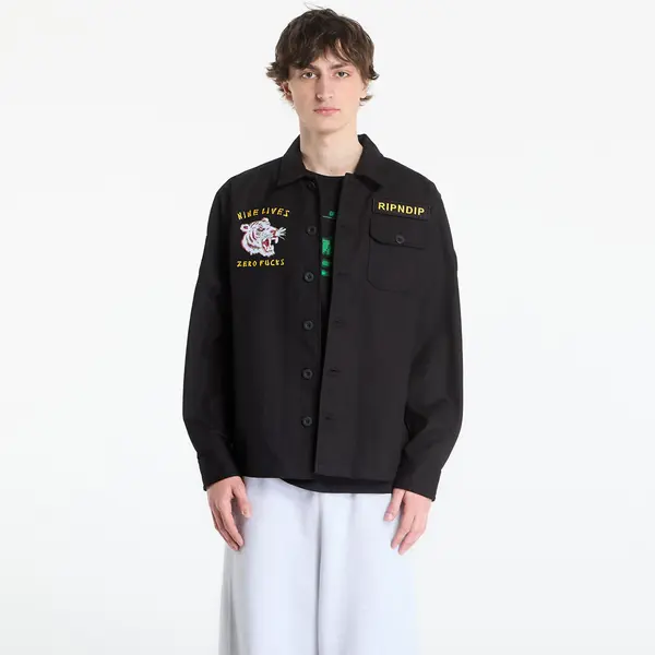RIPNDIP Яке RIPNDIP Nine Militarty Shirt Jacket Black S