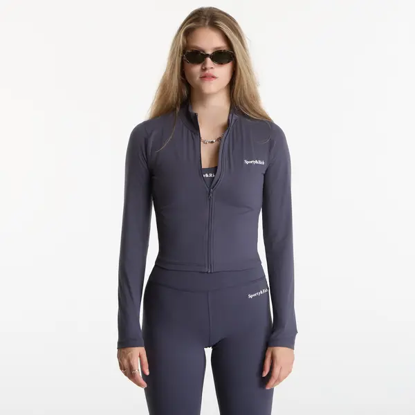 Sporty & Rich Яке Sporty & Rich Serif Logo Sports Jacket Carbon L