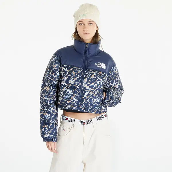 The North Face Яке The North Face Nuptse Short Jacket Dusty Periwinkle Water Distortion Small Print/ Summit Navy L