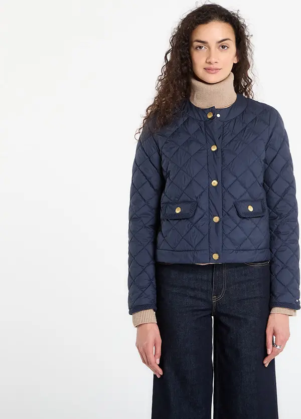 Tommy Hilfiger Яке Tommy Hilfiger G/Button Quilted Reg Lady Jacket Dark Night Navy M