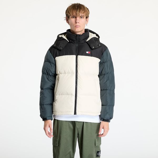 Tommy Hilfiger Яке Tommy Jeans Alaska Colorblock Puffer Jacket Beige M