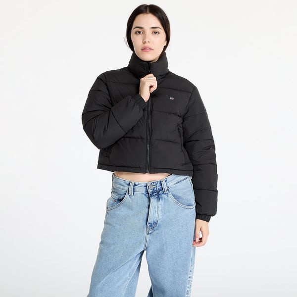 Tommy Hilfiger Яке Tommy Jeans Crop Essential Puffer Jacket Black L