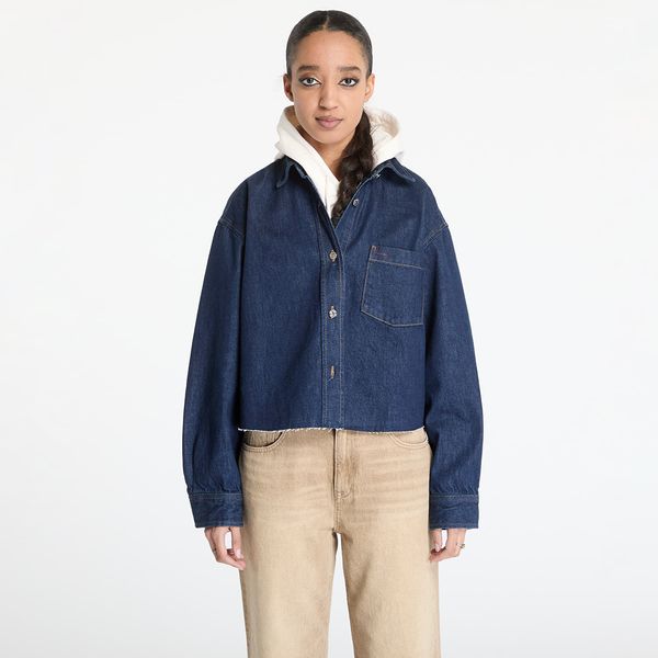 Tommy Hilfiger Яке Tommy Jeans Cropped Denim Shirt Jacket Denim XS