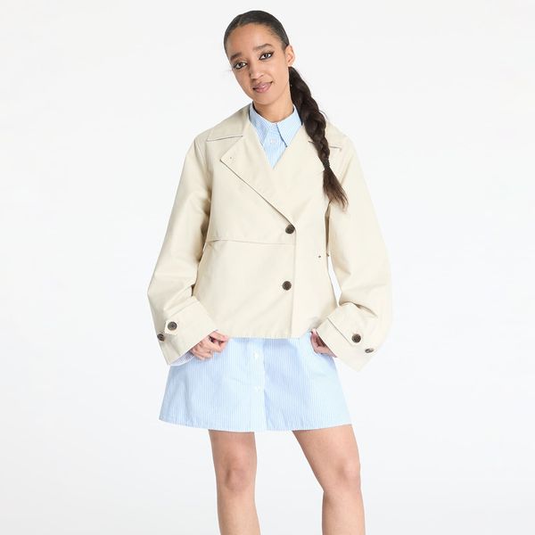 Tommy Hilfiger Яке Tommy Jeans Short Trench Jacket Beige S