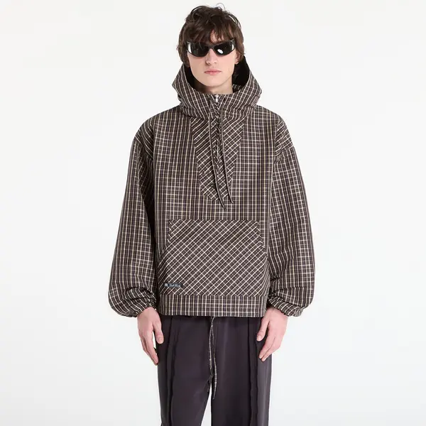 Umbro Яке Umbro by SlamJam Checked Masked Anorak Beige/ Dark Brown L