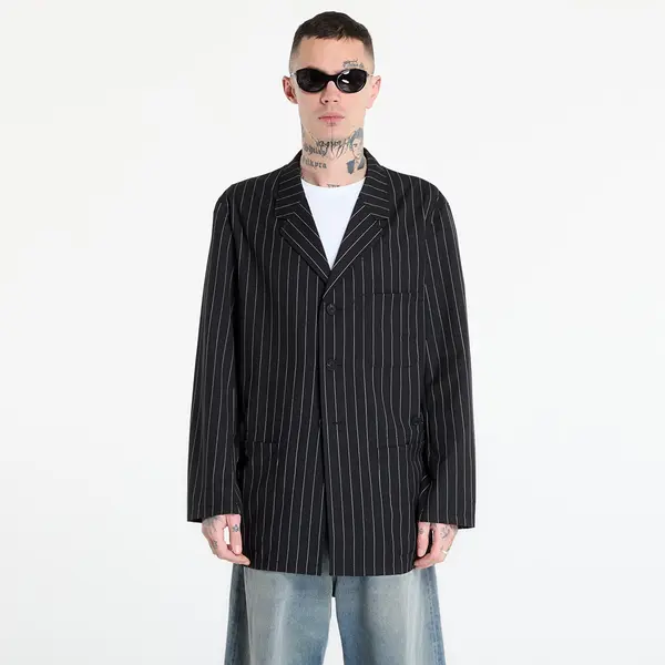 Y-3 Яке Y-3 Pinstripe Refined Wool Chore Coat Black S