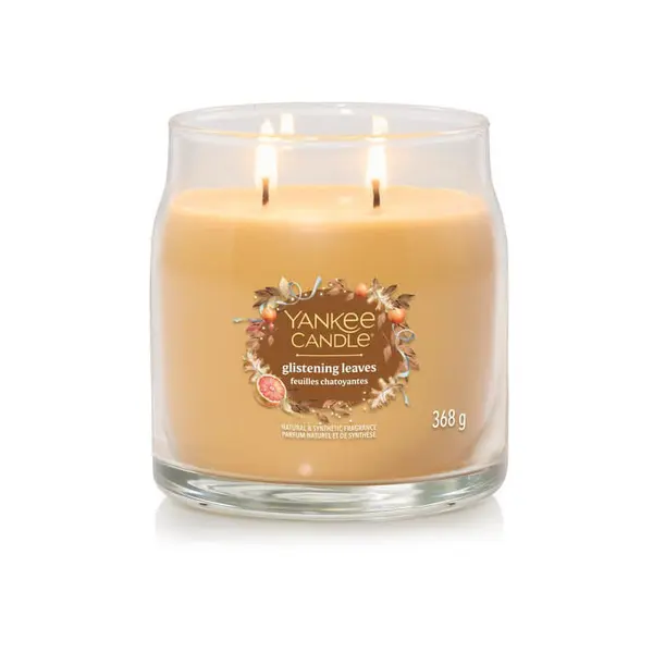 Yankee Candle Yankee Candle Signature Medium Jar 2 Wicks Glistening Leaves Universal
