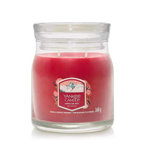 Yankee Candle Yankee Candle Signature Medium Jar 2 Wicks Santa On Skis Universal