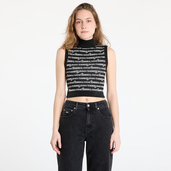 Tommy Hilfiger Жилетка Tommy Jeans Crop Script Vest Black M