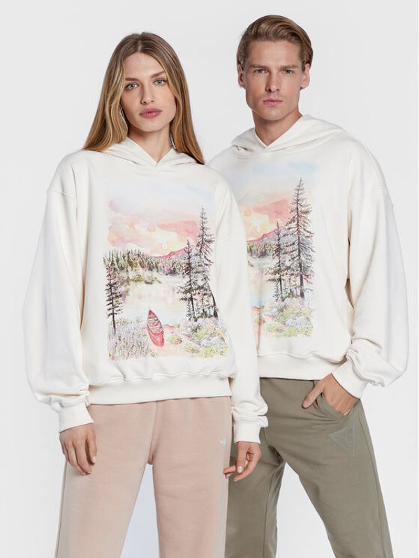 2005 2005 Суитшърт Unisex 2005 X Leeves „Good Morning” Бежов Relaxed Fit