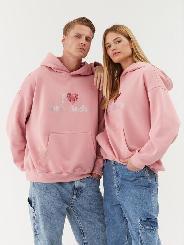 2005 2005 Суитшърт Unisex Hot Dads Розов Relaxed Fit